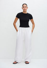Drawcord Pant - White - Matteau
